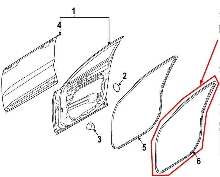 2023-25 Kia Sportage Hybrid EX Front Right Door Weatherstrip On Body 82120-P1000 - Alshned Auto Parts