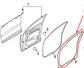 2023-25 Kia Sportage Hybrid EX Front Right Door Weatherstrip On Body 82120-P1000 - Alshned Auto Parts