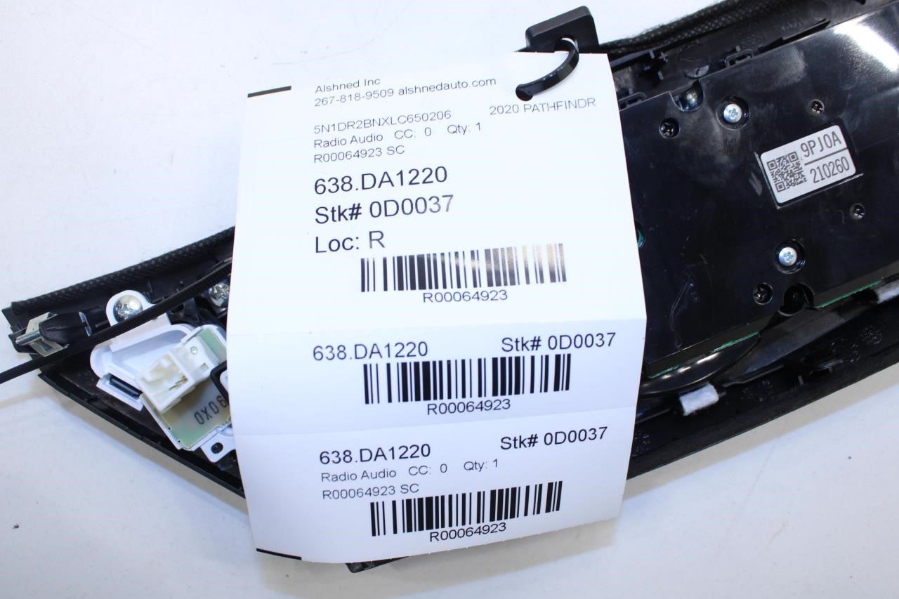 17-20 Nissan Pathfinder SV Dash AC Climate Audio Radio Control Panel 28395-9PJ0A - Alshned Auto Parts