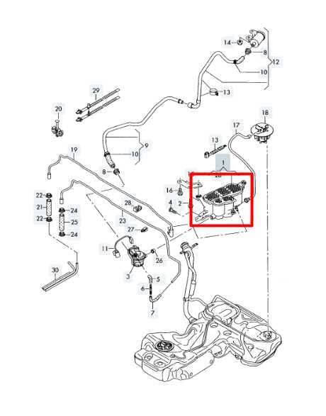 09-16 Audi A4 2.0L Fuel Vapor Evaporator Emission Canister 8K0-201-801-C *ReaD* - Alshned Auto Parts