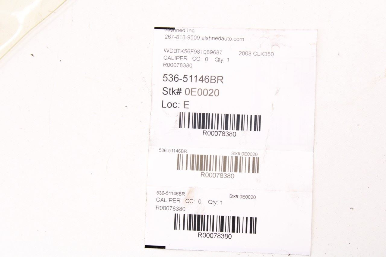2006-09 Mercedes-Benz CLK 350 Rear Right and Left Driver Side Brake Disc Caliper - Alshned Auto Parts