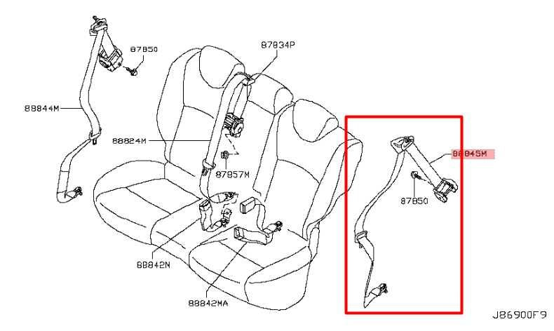 2014-17 Infiniti QX50 3.7L AWD Rear Driver Left Side 2nd Row Seat Belt Retractor - Alshned Auto Parts