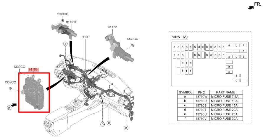 2020-23 Hyundai Sonata SE 2.5L Cabin Instrument Panel Fuse Relay Junction Block - Alshned Auto Parts