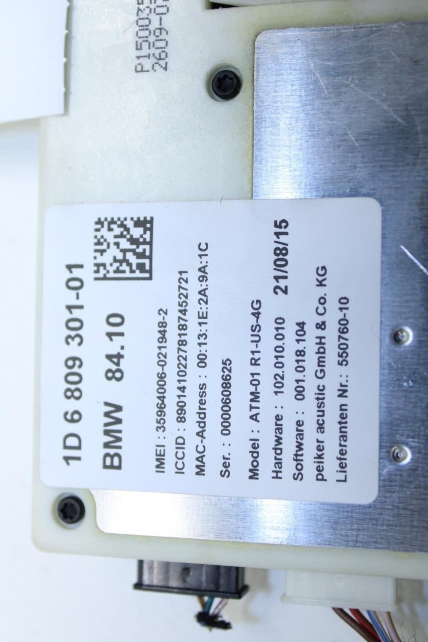2015-2016 BMW 435i Roof Telematics Communication Control Module 84109843931 OEM - Alshned Auto Parts