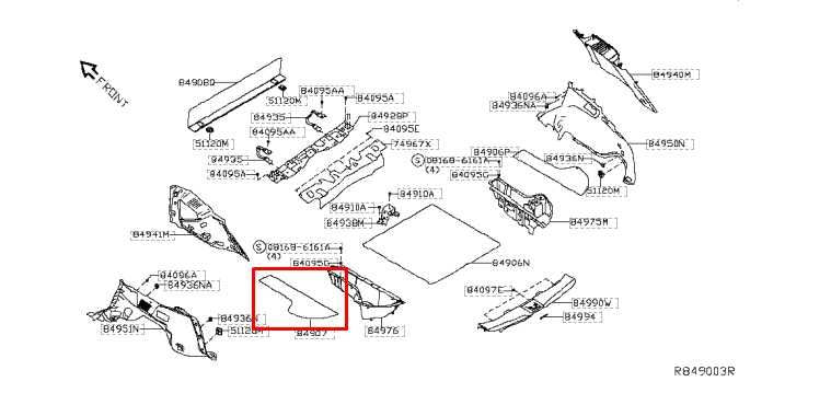 2015-2024 Nissan Murano Platinum Rear Left Trunk Floor Storage Compartment Cover - Alshned Auto Parts