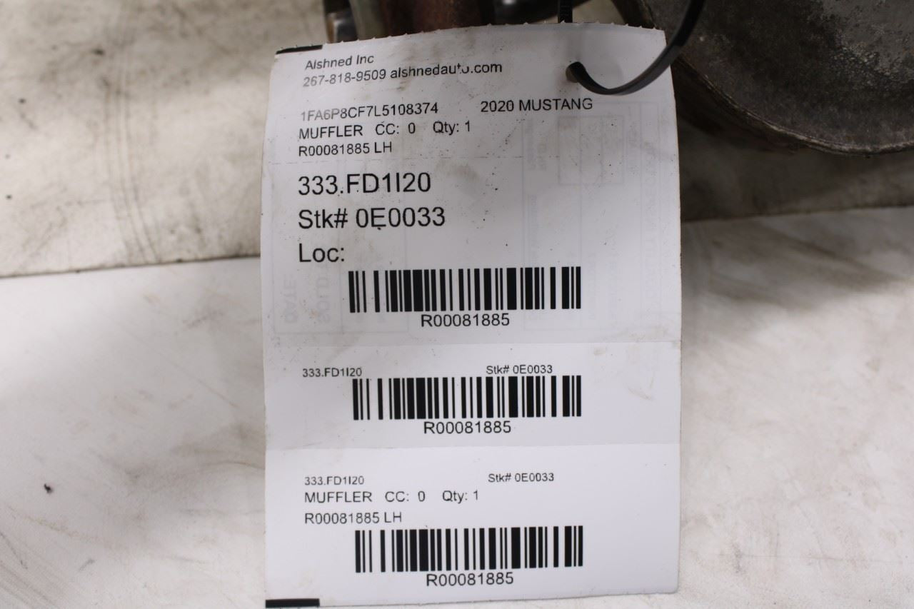 2018-2023 Ford Mustang GT 5.0L RWD Rear Left Exhaust System Muffler JR3Z-5230-BD10