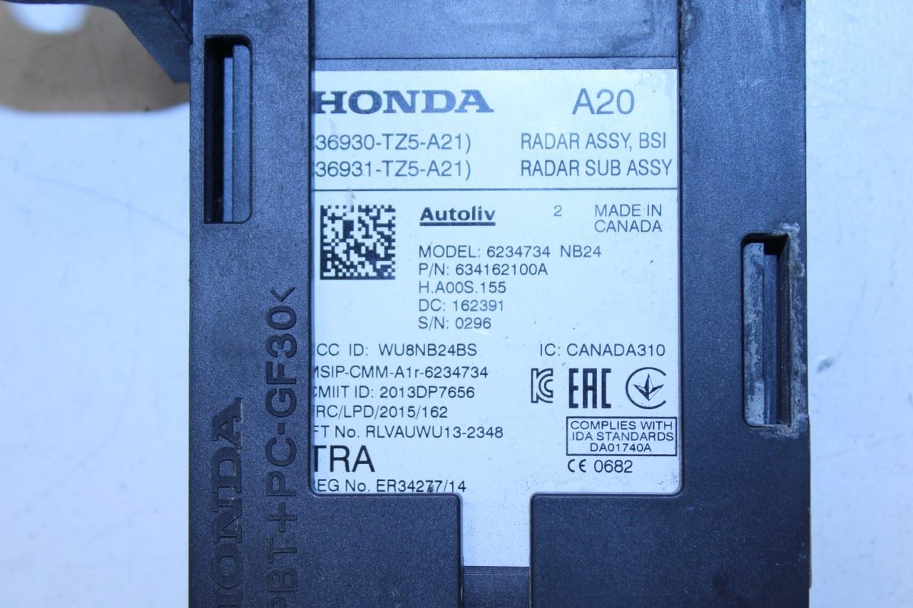 2017-2019 Acura MDX Advance Rear Right Blind Spot Detection Radar Sensor Module - Alshned Auto Parts