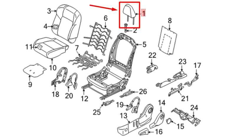 2021 Nissan Rogue Front Right / Left Side Seat Headrest Cloth 86400-6RE0A OEM - Alshned Auto Parts