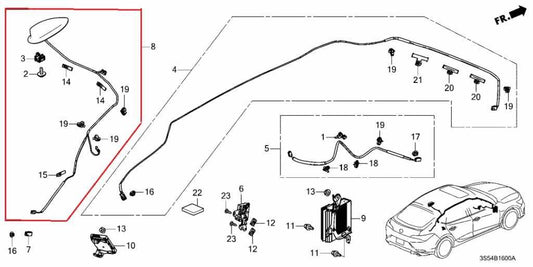 23-26 Acura Integra A-Spec Roof Exterior Shark Fin Radio Antenna 8A1503S5A010M1 - Alshned Auto Parts