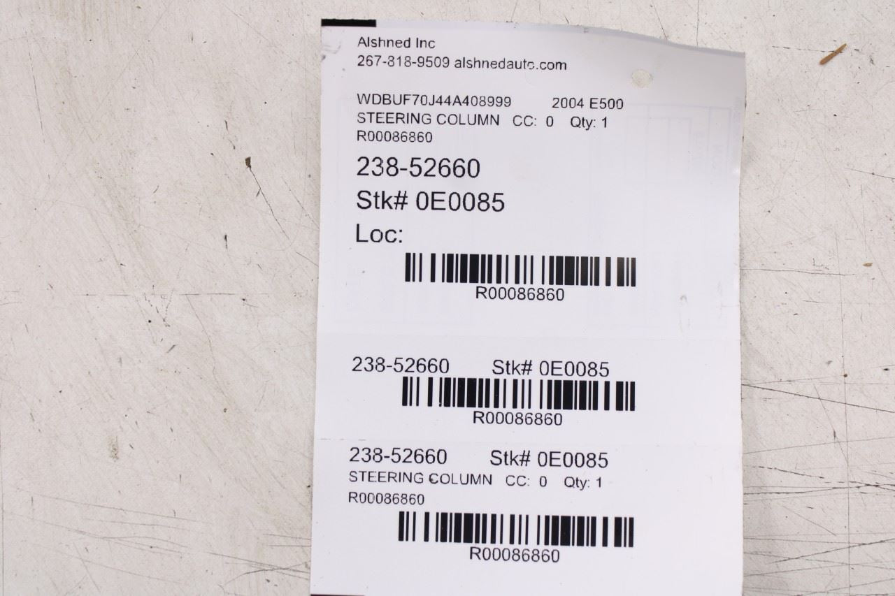 2003-06 Mercedes-Benz E500 5.0L Power Steering Column Assembly 211-460-31-16 OEM15