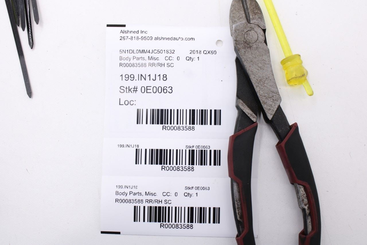 2016-2020 Infiniti QX60 Rear Right Door Lower Body Side Molding 82876-9NB0A OEM10