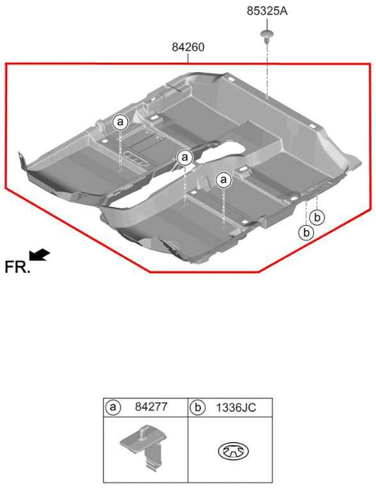2019-21 Hyundai Veloster 2.0L Front Floor Interior Carpet Liner 84260-J3000-NNB - Alshned Auto Parts
