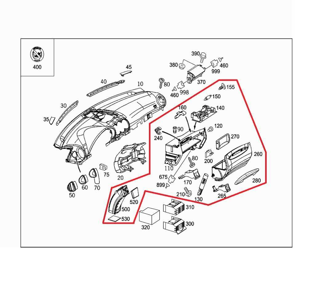 2006-2009 Mercedes-Benz CLK350 Glove Box Door Storage Compartment 20968000988J41 - Alshned Auto Parts