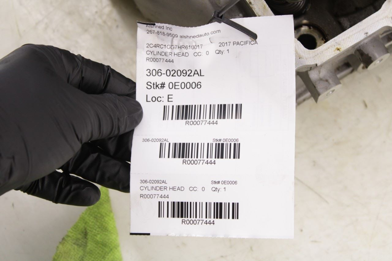 2017-2020 Chrysler Pacifica Limited 3.6L Left Side Engine Cylinder Head Assy 93K - Alshned Auto Parts