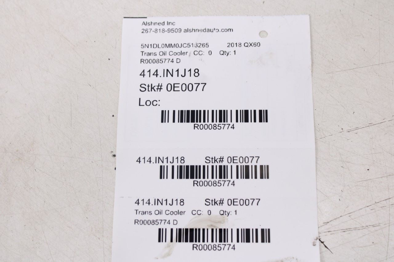 2016-20 Infiniti QX60 3.5L AWD Auto Transmission Oil Cooler 21606-9PF0A OEM10