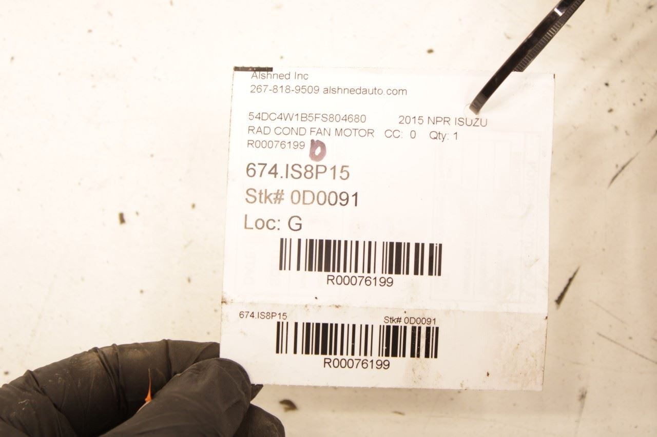 12-20 ISUZU NPR HD 6.0L Radiator Cooling Fan Motor w/ A/C Condenser Assy *ReaD* - Alshned Auto Parts