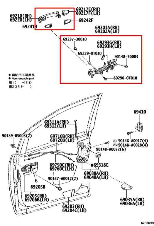 2011-2019 Toyota Sienna LE 3.5L FWD Front Driver Left Side Door Exterior Handle - Alshned Auto Parts