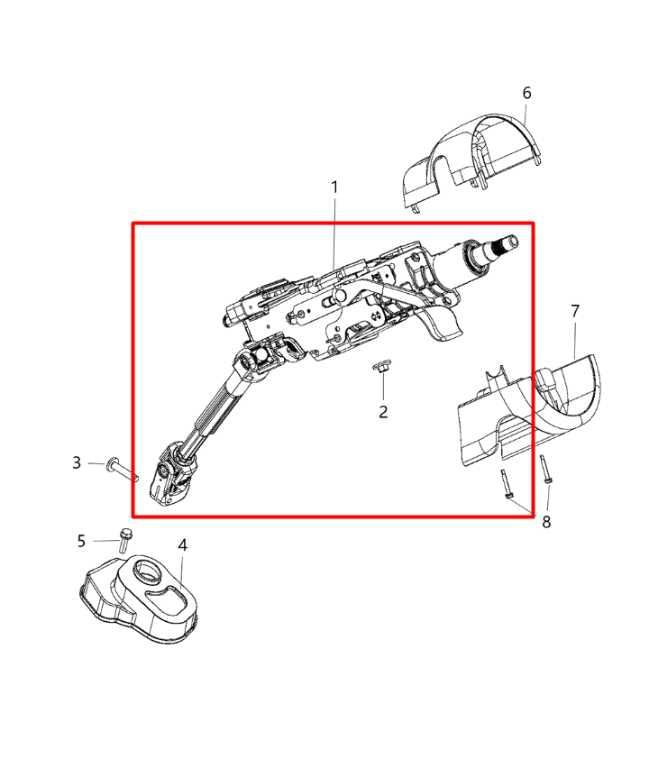 2019-23 Jeep Cherokee Latitude 3.2L 4WD Steering Column Assembly 68367407AB OEM - Alshned Auto Parts