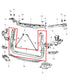 11-21 Jeep Grand Cherokee 4WD Radiator Core Support Lower Tie Bar Frame Bracket - Alshned Auto Parts