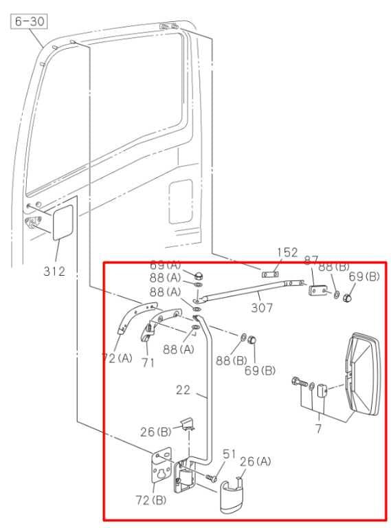 2012-2020 Isuzu NPR HD 6.0L RWD Driver Left Side Rear View Mirror 8-98049-315-0 - Alshned Auto Parts