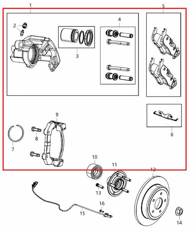 2011-20 Dodge Durango SXT 3.6L AWD Rear Passenger Right Side Brake Disc Caliper1
