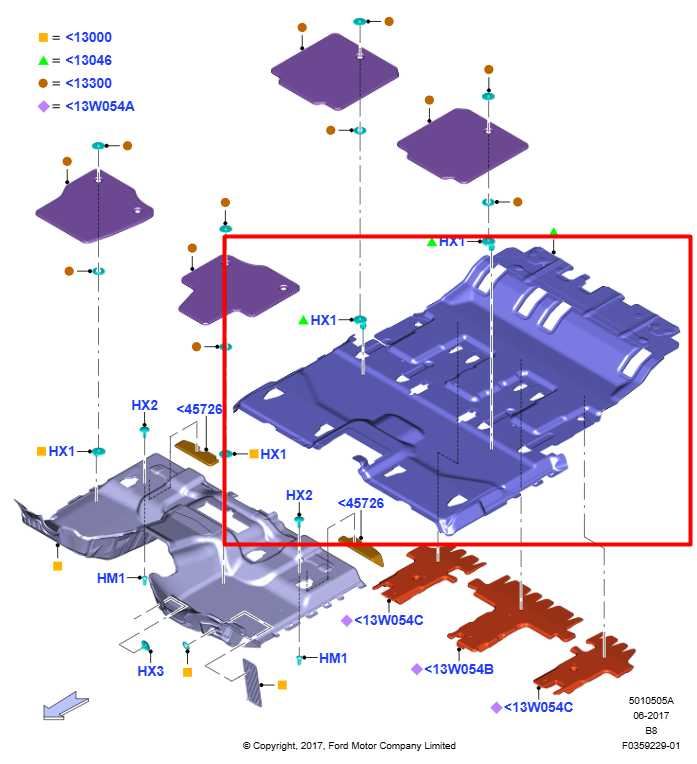 18-24 Ford Expedition 3.5L Rear Floor 2nd Row and 3rd Row Interior Carpet Liner - Alshned Auto Parts