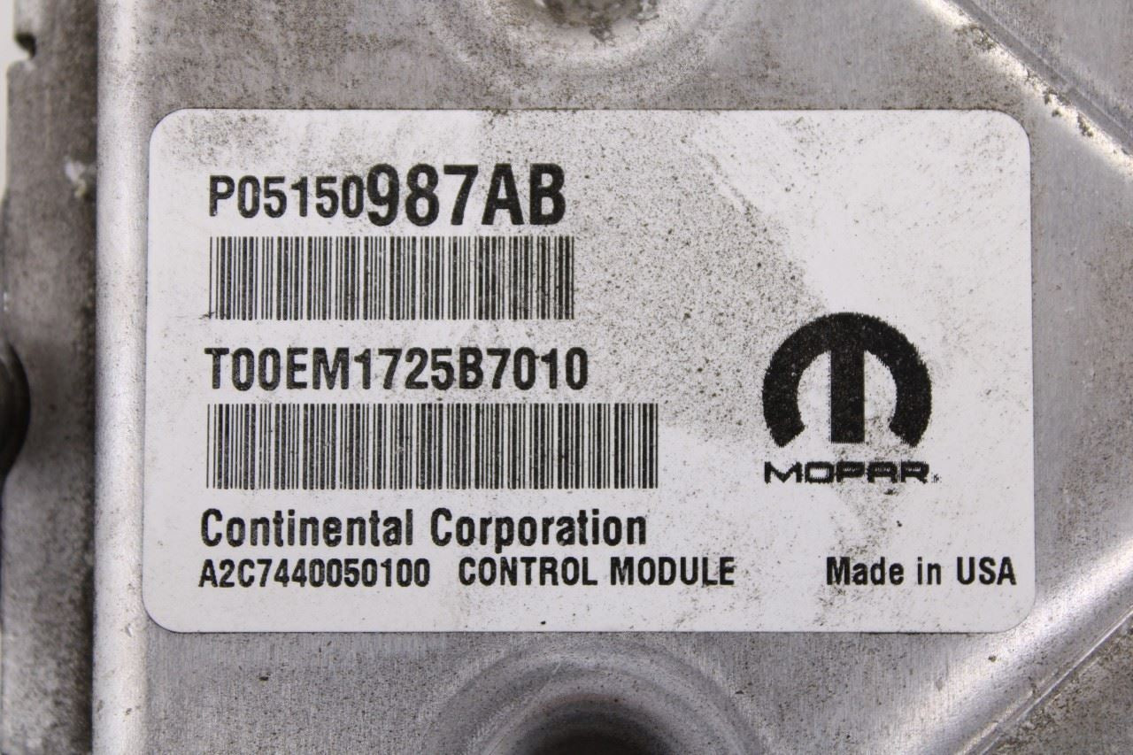 2015 Dodge Durango SXT 3.6L Engine Computer Control Module ECU ECM 5150987AB OEM - Alshned Auto Parts