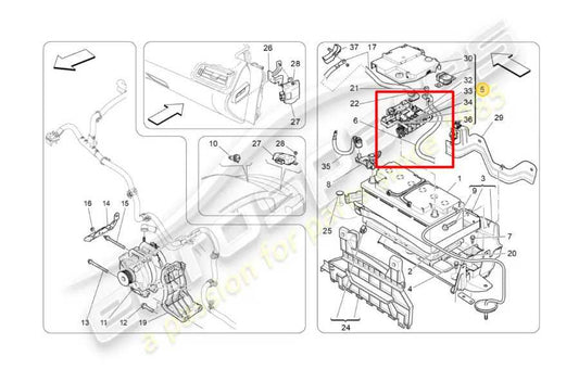 2014-18 Maserati Ghibli S Q4 3.0L Battery Multi ECU Terminal Junction Fuse Block - Alshned Auto Parts