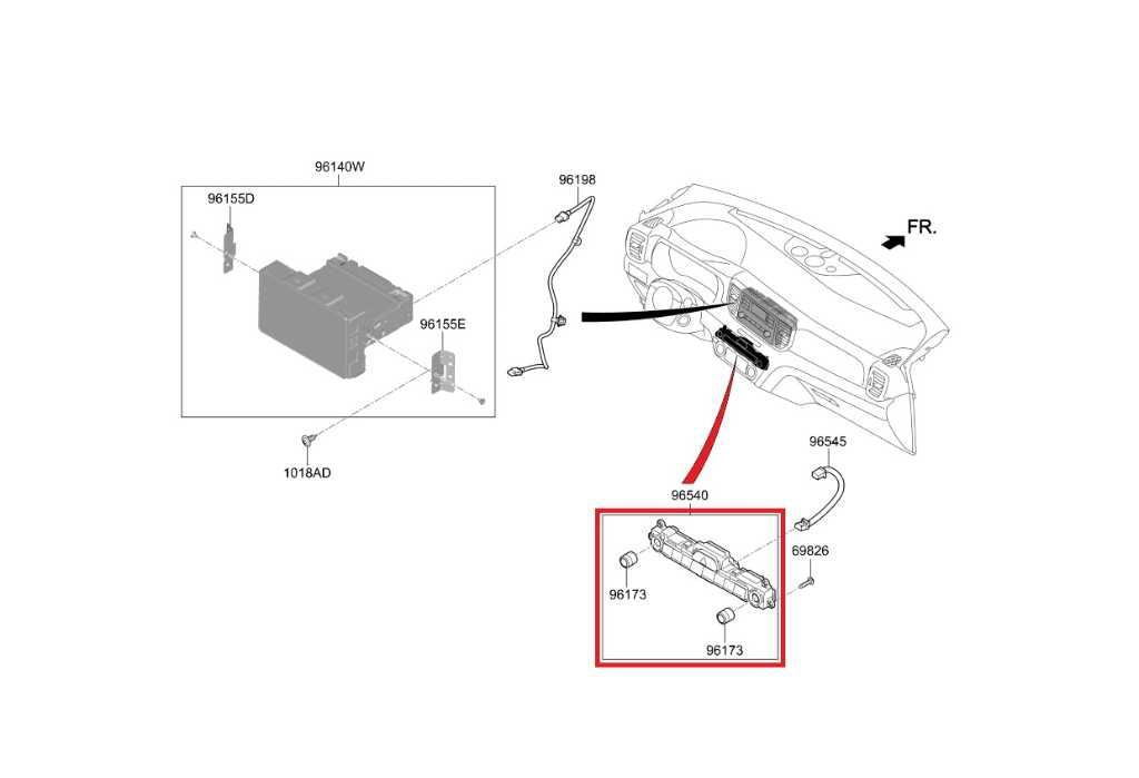 2020-22 Kia Sportage Nightfall Dash Radio Control Multimedia Switch 96540D9900WK - Alshned Auto Parts