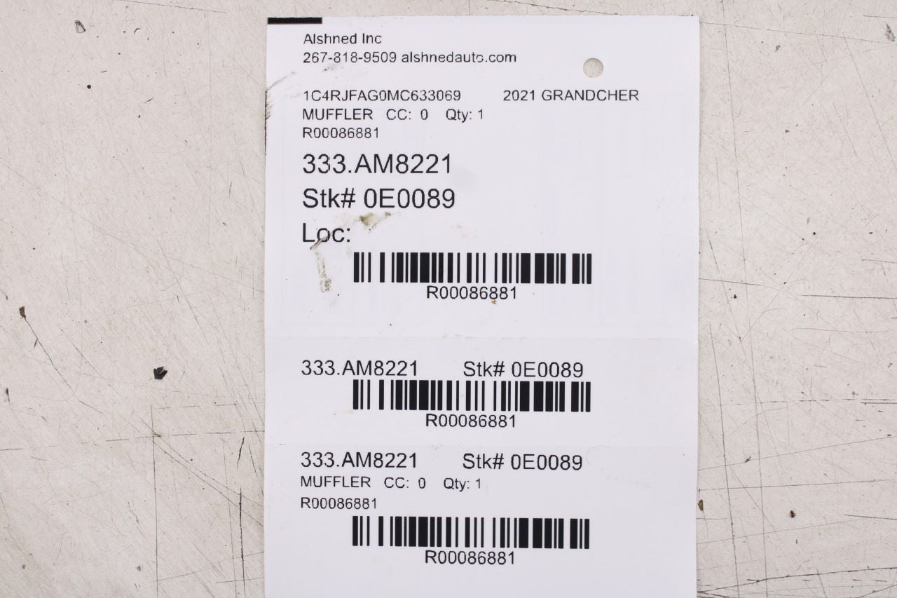 2013-2021 Jeep Grand Cherokee Laredo X 4x4 3.6L Rear Exhaust System Muffler - Alshned Auto Parts