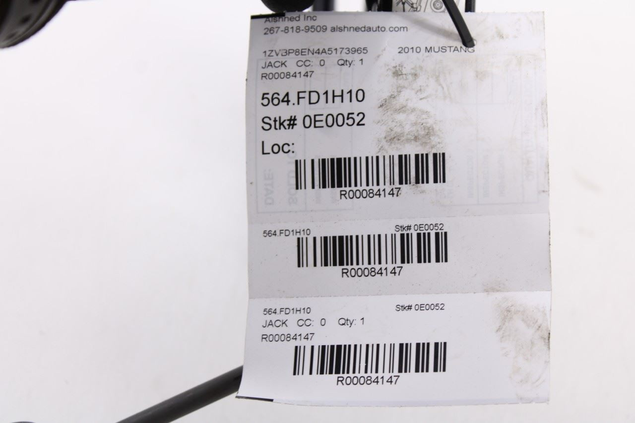 05-14 Ford Mustang Premium Conv V6 4.0L Lift Jack and Tool Kit 4R3Z-17080-AA OEM - Alshned Auto Parts