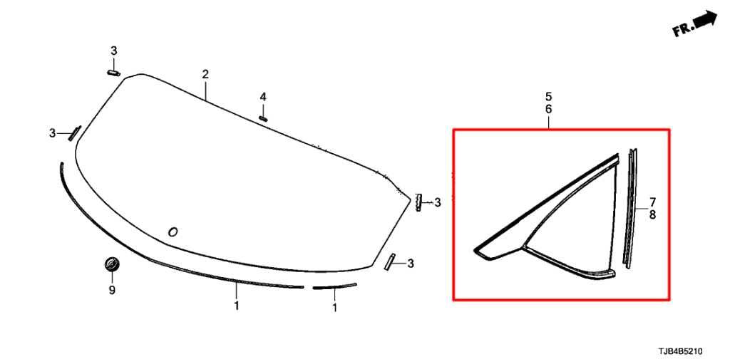 19-25 Acura RDX SH-AWD Rear Left Side Quarter Window Glass 73550-TJB-A01 *ReaD* - Alshned Auto Parts
