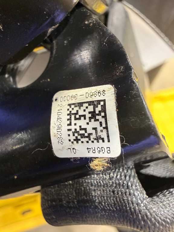 16-22 Kia Sportage Nightfall Rear RH LH Side and Center 2nd Row Seat Belt Buckle14