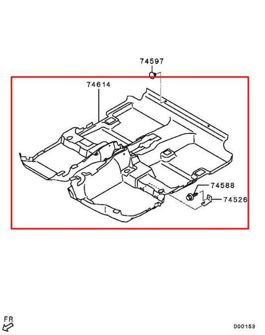 2020-25 Mitsubishi Outlander Sport SE Front and Rear 2nd Row Floor Carpet Liner - Alshned Auto Parts