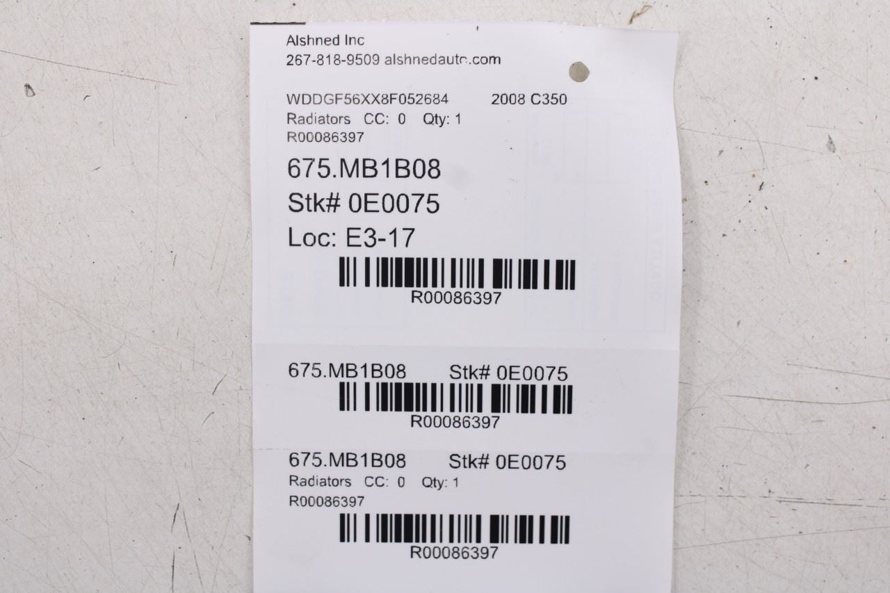 08-11 Mercedes-Benz C350 Sport 3.5L RWD Radiator Coolant Hose Set 204-501-03-82 - Alshned Auto Parts