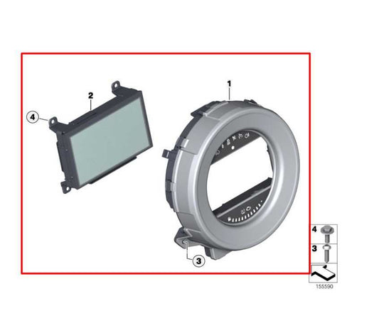 2011-16 Mini Countryman Cooper S Speed Instrument Cluster 98K Mileage w/ Display - Alshned Auto Parts