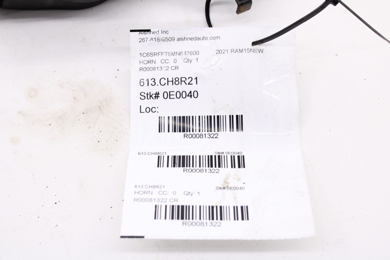 2020-2025 RAM 1500 Big Horn Dual Note Electric Horn w Bracket 68290864AC OEM9
