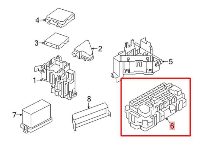 2019-25 Infiniti QX50 Luxe 2.0L Engine Fuse Relay Junction Block 24350-5NA0A OEM - Alshned Auto Parts