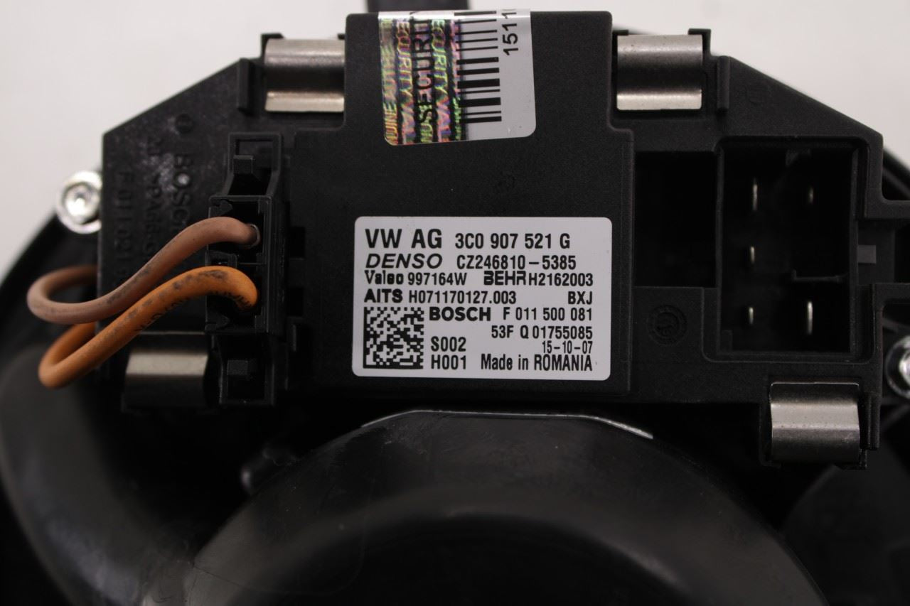 2014-2017 Volkswagen Passat SE 1.8L HVAC AC Blower Fan Motor 561-820-015-A OEM - Alshned Auto Parts