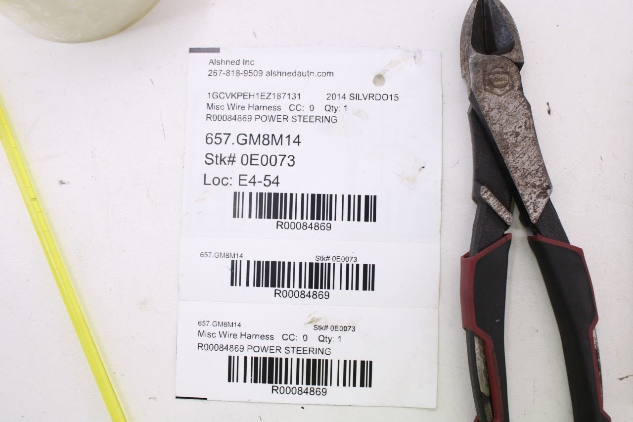 2014-19 Chevrolet Silverado 1500 Work Truck 2WT Power Steering Wire Harness Set12
