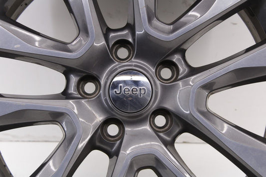17-18 Jeep Grand Cherokee Aluminum Wheel R20x8J 5 V Spoke 5XL06TRMAA OEM *ReaD* - Alshned Auto Parts