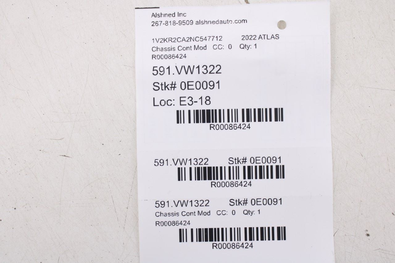 20-2025 Volkswagen Atlas SE Trailer Tow Light Computer Control Module 5H0907383C - Alshned Auto Parts