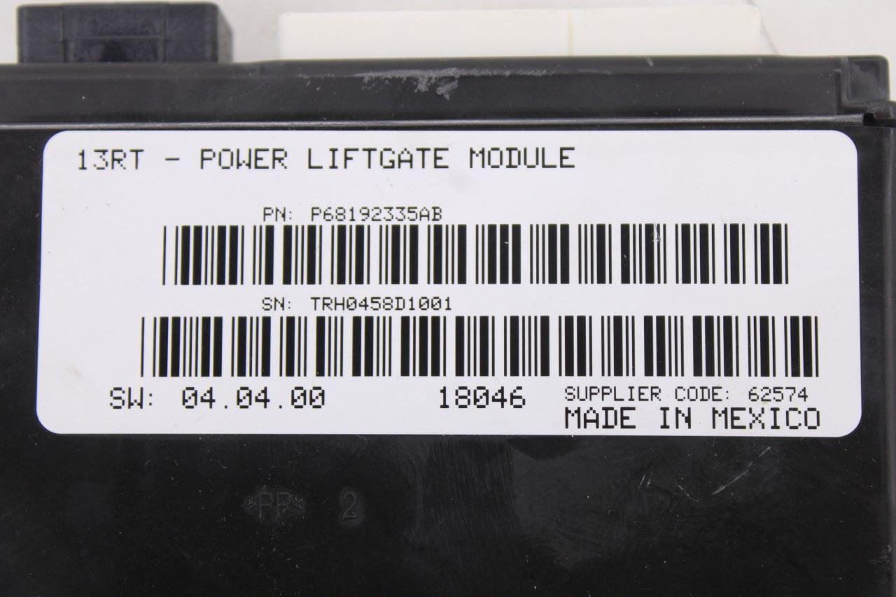 08-2020 Dodge Grand Caravan GT Rear Power Liftgate Back Door Control Module OEM - Alshned Auto Parts