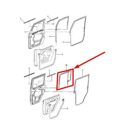 2007-2017 Jeep Wrangler Rear Right Side Door Vent Glass Run Channel Weatherstrip - Alshned Auto Parts