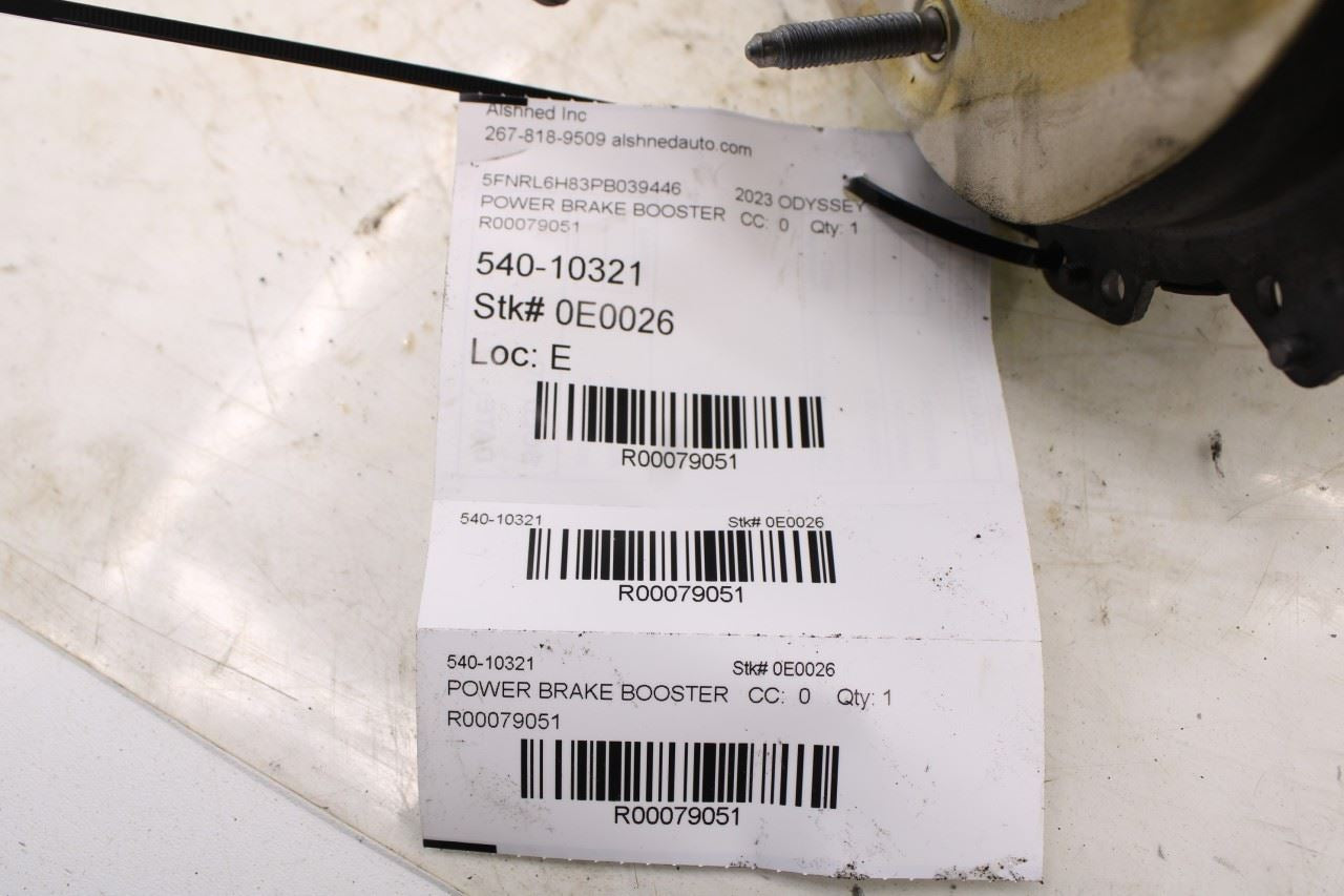 21-23 Honda Odyssey Touring Power Brake Booster w/ Master Cylinder w/ Reservoir - Alshned Auto Parts