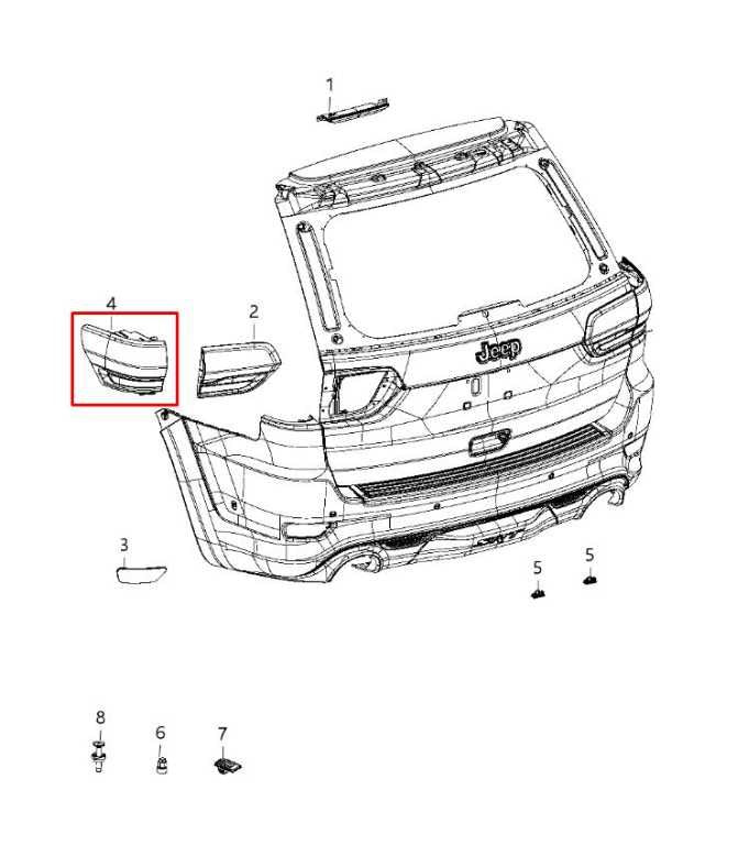 2014-2021 Jeep Grand Cherokee Laredo X 4X4 Rear Right Side Tail Light Lamp - Alshned Auto Parts
