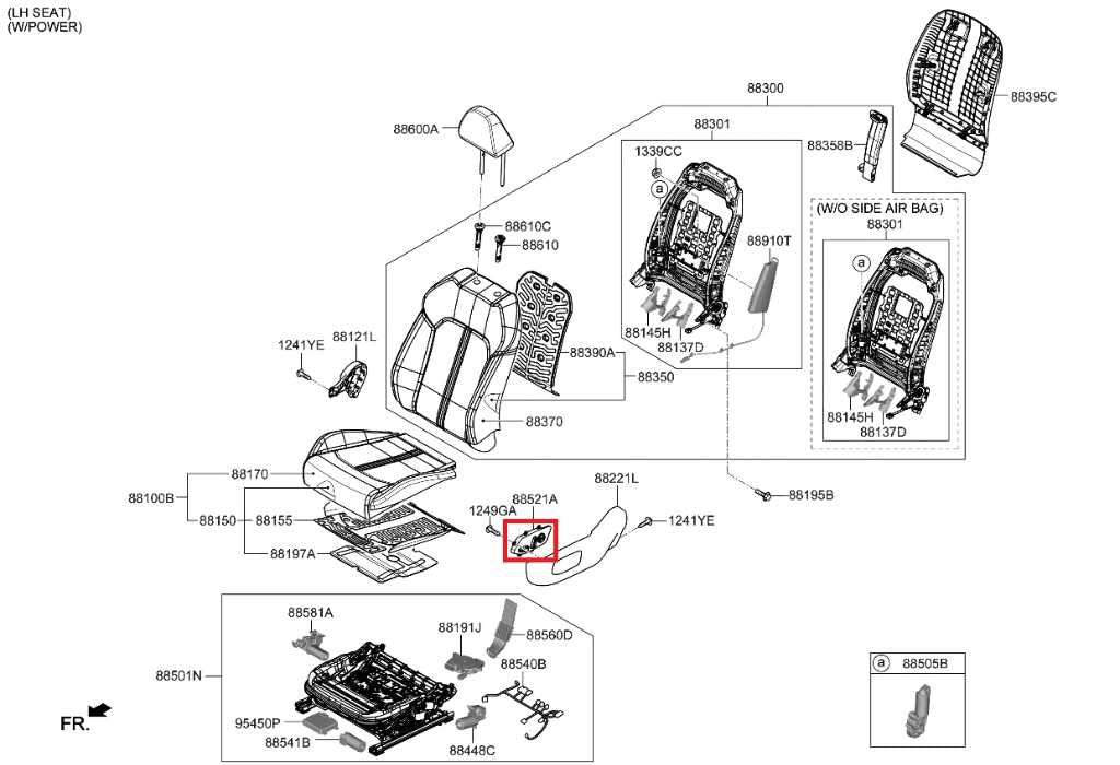 21-24 Kia K5 GT-Line Front Left Side Power Seat Adjustment Switch 88070-L1410WK - Alshned Auto Parts