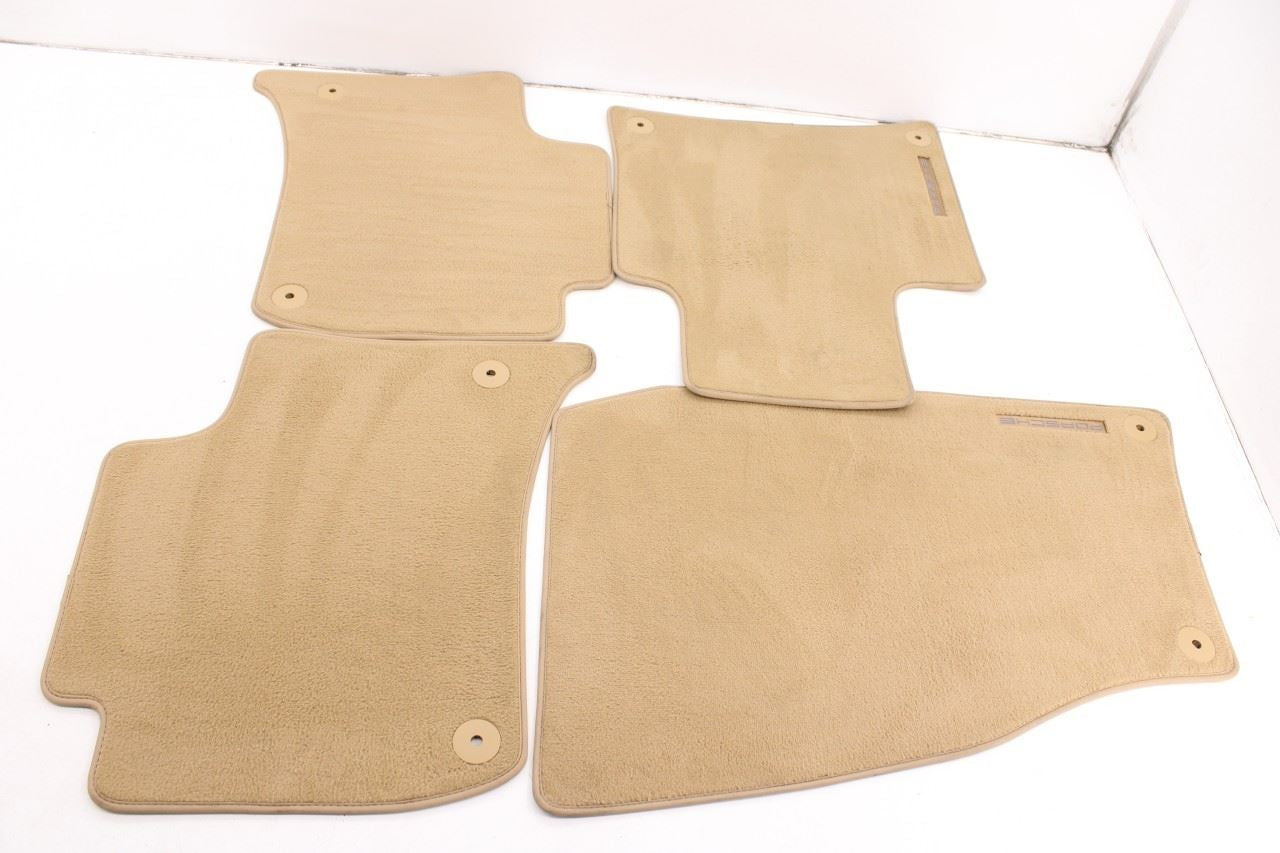 11-14 Porsche Cayenne S Front Rear RH and LH Side Interior Carpet Floor Mats Set1