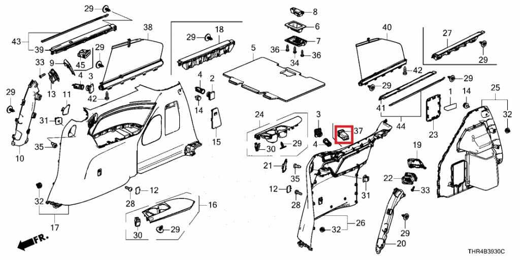 21-26 Honda Odyssey Touring Rear 3rd Row Left Charger Unit USB 39113-THR-A311-M1 - Alshned Auto Parts