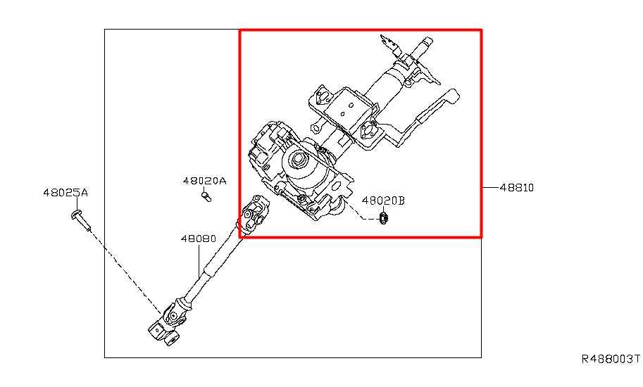 2015-2019 Nissan Sentra SV 1.8L FWD Steering Column Assembly 48810-4AF3E OEM - Alshned Auto Parts